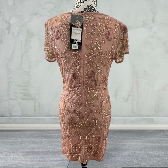 Nordstrom Beaded Mesh Cocktail Dress Sz6 NWT - Picture 6 of 6